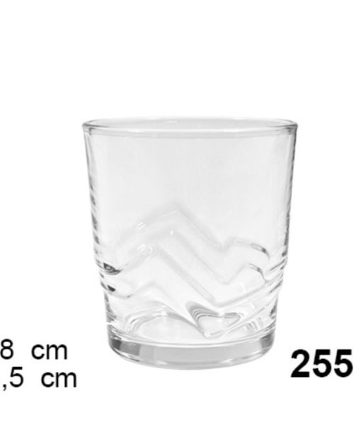 Pack 72 Vasos Cristal Agua 255ml Mod Olas
