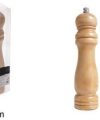 Pack 6 Molinillos Madera Pimienta 20cm / Medidas 5x5x20cm