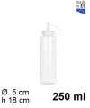 Pack 12 Botes de Salsa Transparente 250ml