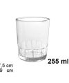 Pack 36 Vasos Cristal Agua Candanchu 255 ml