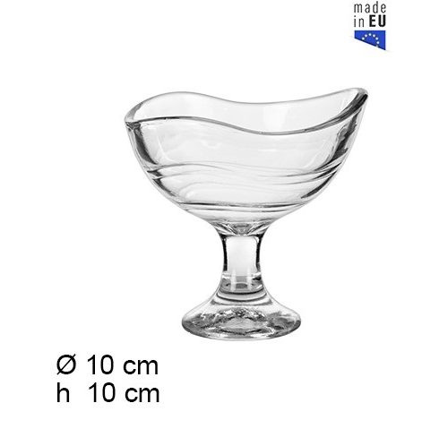 Pack 36 Copas Cristal Helado Modelo Navona 180 ml / Medidas 10x10x10cm