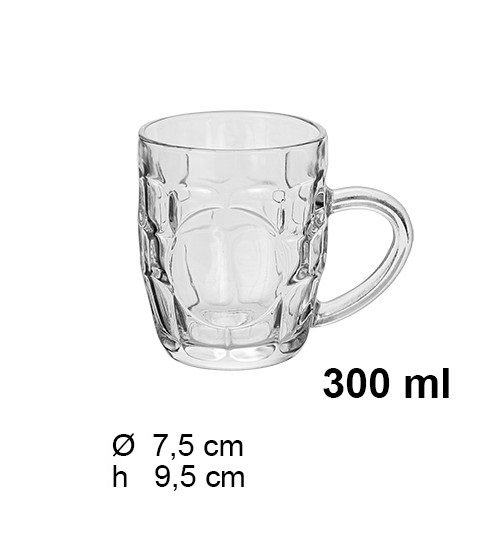 Pack 48 Jarras Cristal Beer / Tanque Cerveza 300ml