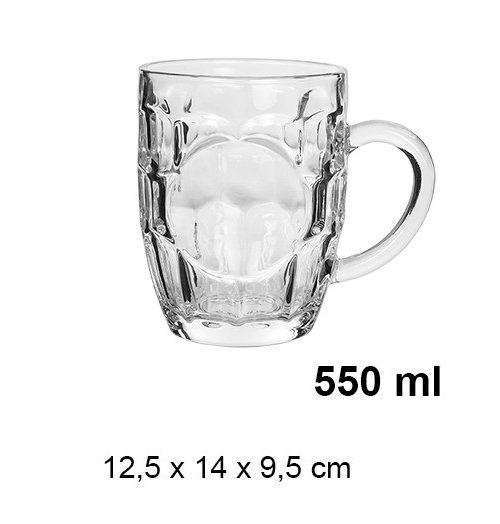 Pack 24 Jarras Cristal Beer / Tanque 550ml