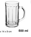 Pack 6 Jarras Cristal Cerveza Mod Nicol 500ml