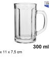 Pack 6 Jarras Cristal Beer 300ml