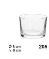 Pack 12 Vasos Cristal Mini BODEGA - SIDRA 205ml
