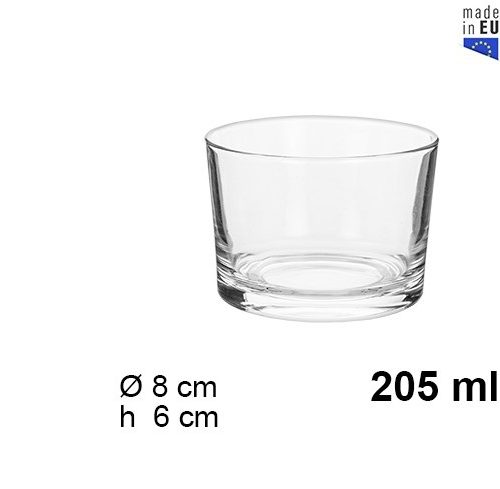 Pack 12 Vasos Cristal Mini BODEGA - SIDRA 205ml