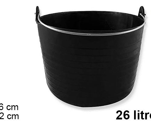 Pack 12 Capazos 26 litros c/asa Reforzada 36x38x32cm