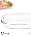 Pack 6 Fuentes cristal rectangular grande 3l / Medidas 36X23X6.5cm