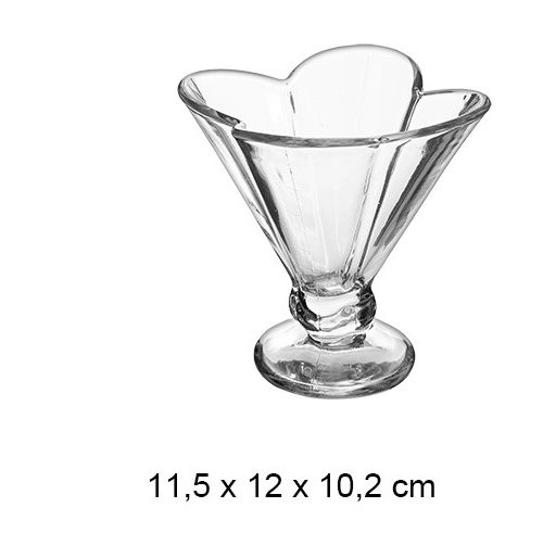 Pack 36 Copas Cristal Helado Mod Tevere 200ml / Medidas 11,5x12x10,2cm