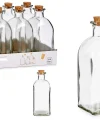 Pack 24 Frascas Cristal c/Tapón Corcho 750ml