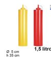 Pack 12 Bote ketchup/mostaza 1.5L / Medida 8x8x35cm