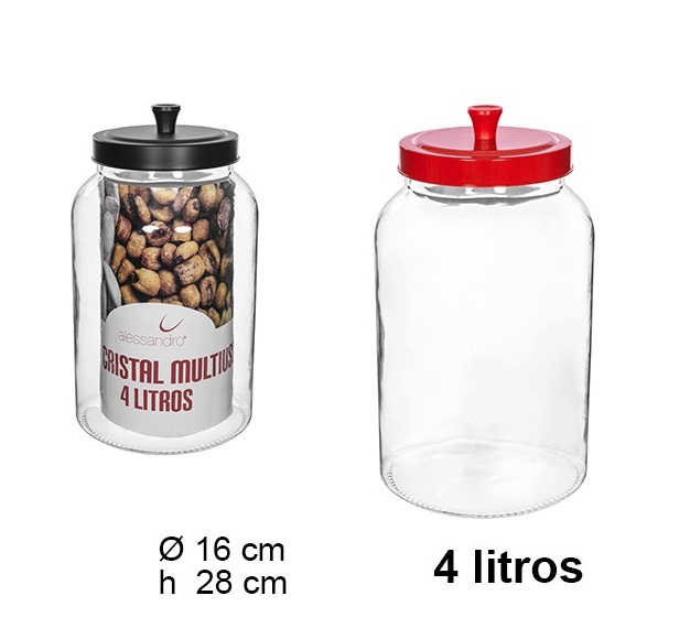 Set de 6 botes cristal con tapa comprar AQUÍ