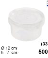 Pack 12 Envases Multiuso 500cc (0.33kg) sin asa /Medida 12x12x7cm