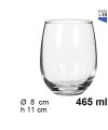 Pack 24  Vasos Cristal Agua Queen 465ml /Medida 11x8x8cm