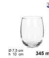PAck 36 Vasos Cristal Vino Queen 345ml /Medida 10x7.5x7.5cm