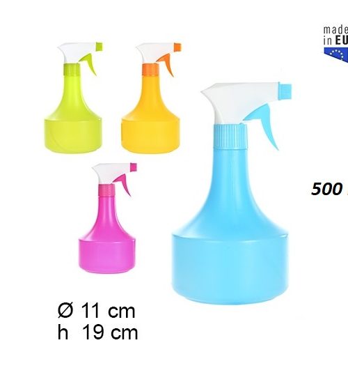 Pack 18 Botellas c/ Pulverizador Colors 500ml / Medida 19x11x11cm