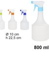 Pack 12  Botellas 800ml c/ Pulverizador / Medidas10x10x22.5cm