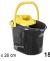 Pack 12 Cubos Plastico c/escurridor Rectangular 15 litros