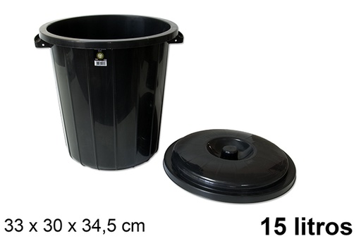 Cubo negro basura clearance