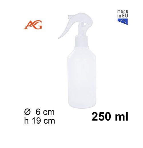 Pack 12 Botellas Plástico c/Pulverizador 250ml /Medida 19x8x6cm