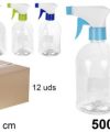 Pack 12 Botellas  Campana 500ml c/Pulverizador  / Medidas 19X8.5X8.5cm