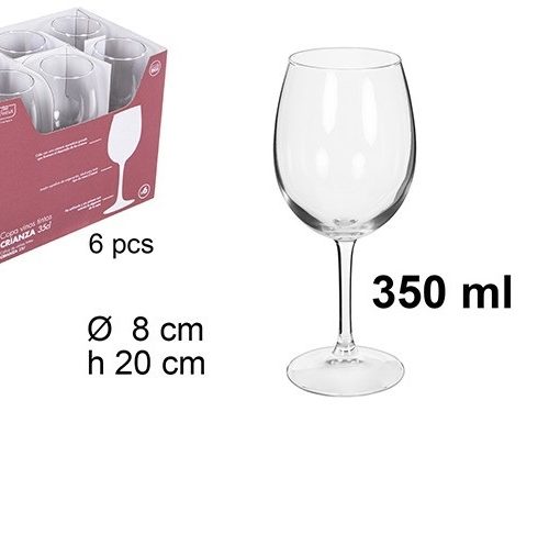 Pack 24 Copas Cristal Mod Vintia & Vino Enología 35cl / Medidas 20x8cm