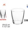 Pack 12 Vasos SIDRA  Apilables TENSIONADOS / Pinta Stack 33cl /8.5 x 8.7cm