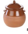Pack 2 Pucheros Barro  8L  / Medidas 28x27x27cm