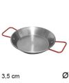 Pack 6 Paellas Pulida 22 cm / Medidas 22X33X3.5cm