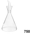 Pack 12 Aceiteras Cristal Antigoteo 750ml / Medidas 26x13cm