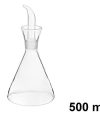 Pack 24 Aceiteras Cristal Antigoteo 500ml / Medidas 23x11x11cm