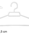 Pack 28 Lotes de 5 Perchas Plástico Blancas / Medidas 38x18x3cm
