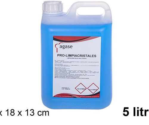 Pack 4 Garrafas 5 L / PRO- LIMPIACRISTALES / Limpiacristales Multiusos Secado Rápido - Imagen 3