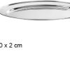 Pack 10 Bandejas Metal Oval 30cm / Medidas 30x20x2cm