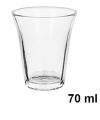 Pack 144 Vasos Cristal Mod Café 70ml /Medidas 5.6x5.6x6.5cm