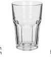 Pack 12  Vasos Cristal Refresco Bristol 520ml / Medidas 13.8x9.2cm