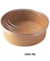 Pack 50 Ensaladeras CARTÓN KRAFT  1000ML / sin tapa