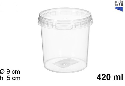 Pack 12 Envases Multiusos 420cc / Medidas 9.5x9.5x9.5cm