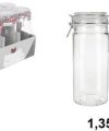 Pack 12 Botes Cristal Hermético 1,35 L / Medidas 25x14x10cm