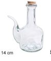 Pack 6 Barrales Cristal c/tapón Corcho 500ml / Medidas 18x10x14cm