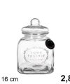 Pack 6 Botes Cristal Hermético 2.8L / Medidas 22x16x16cm