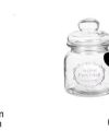 Pack 12 Botes Cristal Hermético 650ml / Medidas 5x10.7x10.7cm