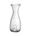 Pack 6 Botellas Cristal Mod Misura Italiana 1Litro /Transparente Prensado / Medidas 10,8×10,8 ×26,20cm