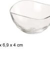 Pack 144 Bowl Mod-Flor Vidrio / Medidas 6.9x6.9x4cm