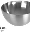 Pack 48 Bowl Acero Inox 20cm / Medidas 19.5x19.5x9cm