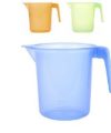 Pack 12 Jarras  Plástic / Microondas 1L COLORS / Medidas 18x14x13cm