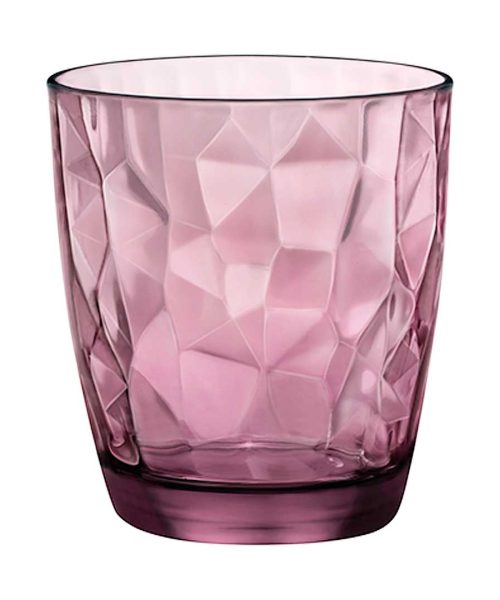 Pack 12 Vasos Cristal Rock Púrpura -390 ml / Altura 10cm