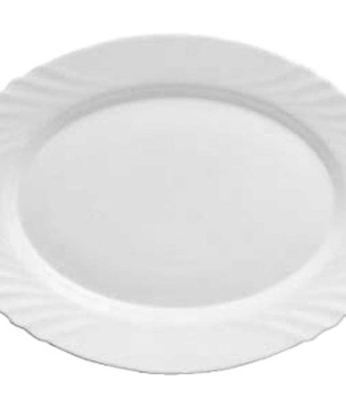 Pack 24 Fuentes Oval Llanas Mod  Bormioli Vajilla Vidrio Ebro- Ø 22cm