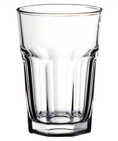 Pack 12 Vasos Refresco Vidrio Casablanca  415 ml / Altura 13cm